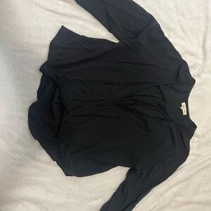 Silence + Noise Black Blouse